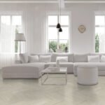 Novelle-Visgraat van Hebeta in de kleur Landhuis-Eiken-Wit-Geolied - PVC vloeren